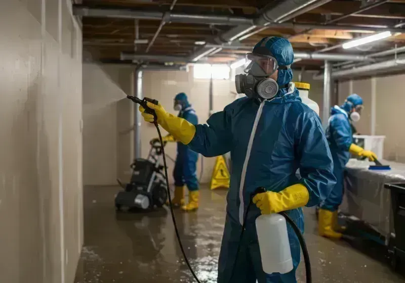 Basement Sanitization and Antimicrobial Treatment process in Howard County, MO